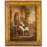 Balthasar Beschey, Il buon samaritano / Il figliol prodigo / Firmato in basso a destra: B. BESCHEY, oil on panel