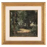 Emma Ciardi, Venezia, 1879 - 1933 / Verso sera sul poggio / Firmato Emma Ciardi in basso a destra