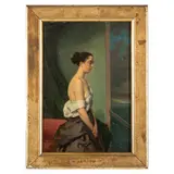 Désiré-Honoré Bérard, Firmato Berard e datato 1868 in basso a sinistra, oil on tavoletta