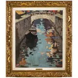 Ivan Karpov, Novocerkask, 1898 - Milano, 1970 / Ponte a Venezia / Firmato Karpoff in basso a destra, oil on panel