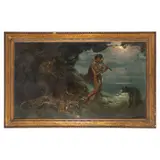 Mattia Traverso, Genova 1885 - 1956 / Scena mitologica / Firmato Traverso Mattia in basso a destra, oil on canvas