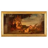 Mattia Traverso, Genova 1885 - 1956 / Allegoria dell'autunno / Firmato Mattia Traverso e datato 1916 in basso a destra, oil on canvas