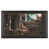 Mattia Traverso, Genova 1885 - 1956 / Giovane pittore addormentato / Firmato Mattia Traverso in basso a sinistra, oil on canvas