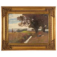 Alberto Zardo, Padova 1876 - Firenze 1959 / Paesaggio toscano / Firmato A Zardo in basso a destra, oil on canvas