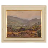 Oreste Paltrinieri, Verona 1873 - Viareggio 1966 / La vallata del Serchio / Firmato O Paltrinieri in basso a destra, oil on compensato