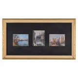 Piero Sansalvadore, Torino, 1892 - 1955 / London Bridge / The Royal Exchange da Street Regina Vittoria / Il Tamigi, Hammersmith / Firmati e datati 1957 in basso a destra e a sinistra, oil on tavoletta