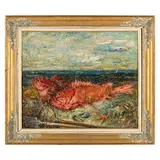 Uberto Pallastrelli Di Celleri, Piacenza, 1904 - Santa Margherita Ligure, 1991 / La vela solitaria / Firmato Pallastrelli in basso a destra., oil on canvas