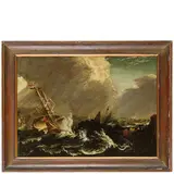 Matthieu van Plattenberg, Fortuna di mare, oil on canvas