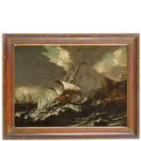 Matthieu van Plattenberg, Fortuna di mare, oil on canvas
