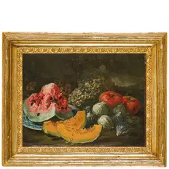 Bartolomeo Bimbi, Natura morta di frutta, oil on canvas