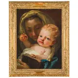 Madonna con il Bambino by Giovanni Domenico Tiepolo, oil on canvas, offered Apr 2025