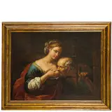 La Carità romana by Giovanni Battista Merano, oil on canvas, offered Apr 2025