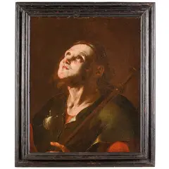 San Rocco in estasi (1726-1728 circa) by Giuseppe Antonio Petrini, oil on canvas, offered Apr 2025