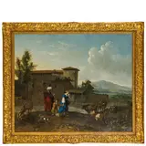 Hendrick Mommers, La cacciata di Agar, oil on canvas