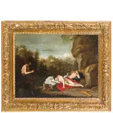 Dirck van der Lisse, Cimone e Efigenia, oil on panel