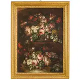 Elisabetta Marchioni, Natura morta di fiori in un cesto, oil on canvas