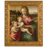 Giovanni Brini, Madonna con Bambino e San Giovannino, oil on panel