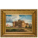 Filippo Palizzi, Vasto, 1818 - Napoli, 1899 / Castello Orsini-Colonna, Avezzano / Firmato F Palizzi in basso a sinistra