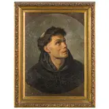 Filippo Palizzi, Vasto, 1818 - Napoli, 1899 / Giovane francescano / Firmato Filip Palizzi e datato 1858 in basso sinistra