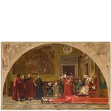 Nicolò Barabino, Genova, 1832 - Firenze, 1891 / Pier Capponi davanti a Carlo VIII