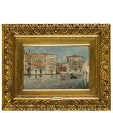 Lorenzo Delleani, Pollone, 1840 - Torino, 1908 / Canal Grande, Palazzo Balbi / Datato 20 6 76 in basso a destra