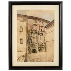 Giuseppe Costantini, Nola 1843 - San Paolo Belsito 1893 / Il Circo Massimo / Firmato G Costantini, Roma in basso a destra, Acquarello su carta