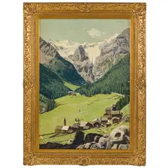 Cesare Maggi, Roma, 1881 - Torino, 1961 / Trafoi all'Ortles / Firmato C Maggi in alto a destra, oil on panel