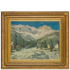 Cesare Maggi, Roma, 1881 - Torino, 1961 / Il monte Bianco da Pra Neyron / Firmato Cesare Maggi in basso a sinistra, oil on panel