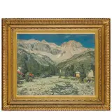 Cesare Maggi, Roma, 1881 - Torino, 1961 / Il monte Bianco da Pra Neyron / Firmato Cesare Maggi in basso a sinistra