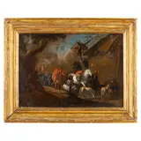 Paesaggio pastorale by Pieter van Bloemen, oil on canvas, offered Jun 2025