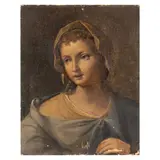 Giacomo Parolini, Ritratto di ragazza, oil on canvas