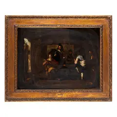 Joos van Craesbeeck, L'allegra compagnia, oil on canvas