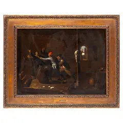 Joos van Craesbeeck, Interno di taverna, oil on canvas