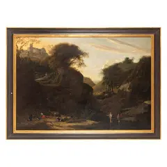 Jan Siberechts, Paesaggio con figure e armenti, oil on canvas