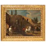 Cavalieri / Monogramma VB a sinistra by Pieter van Bloemen, oil on canvas, offered Jun 2025