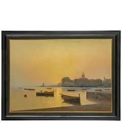 Palermo, 1895 - 1966 / Barche nel porto / Firmato A Catti in basso a sinistra by Aurelio Catti, oil on canvas, offered Jun 2025
