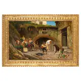 Pietro Barucci, Roma, 1845 - 1917 / L'asinello imbizzarrito / Firmato P Barucci, Roma in basso a sinistra, oil on canvas