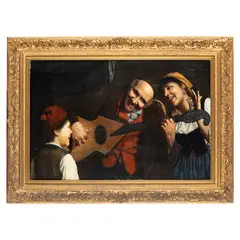 Claudio Rinaldi, Urbania, 1852 - 1909 / Il concerto / Firmato C Rinaldi, Firenze 1892 in alto a destra, oil on canvas