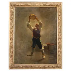 William Turner Dannat, New York, 1853 - Parigi, 1929 / Il contrabbandiere aragonese / Firmato J Dannant in basso a destra, oil on canvas