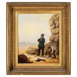 William Collins, Regno Unito, 1788 - 1843 / Al ritorno dalla pesca / Firmato Whilem Collins e datato 1837 in basso a destra, oil on canvas