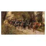 Eugenio Scorzelli, Buenos Aires, 1890 - Napoli, 1960 / Grande partita di caccia / Firmato Eug Scorzelli in basso a destra