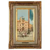 Angelo Dall'Oca Bianca, Verona, 1858 - 1942 / Piazza a Venezia / Firmato A Dall'oca Bianca in basso a destra