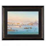 Napoli, 1850 - 1916 / Il golfo di Napoli con barche di pescatori / Firmato A Coppola in basso a sinistra by Antonio Coppola, tempera on paper, offered Jun 2025