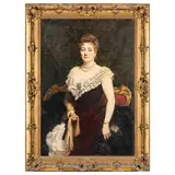 Napoli 1829 - Parigi 1908 / Ritratto di dama / Firmato G Castiglione in alto a destra by Giuseppe Castiglione, oil on canvas, offered Jun 2025