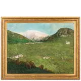 Toceno, 1870 - 1955 / Paesaggio di montagna con gregge / Firmato G B Ciolina in basso a sinistra by Giovanni Battista Ciolina, oil on canvas, offered Jun 2025