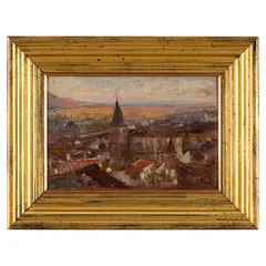 Vittorio Cavalleri, Torino, 1860 - 1938 / Sant'Ambrogio di Susa / Firmato V Cavalleri in basso a destra, oil on panel