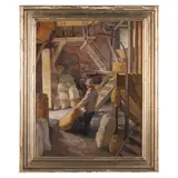 Mario Micheletti, Balzola, 1892 - San Maurizio Canavese, 1975 / Vecchio mulino / Firmato M MIcheletti in basso a sinistra, oil on canvas