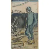 Mario Sironi, Sassari 1885 - Milano 1961 / Illustrazione non pubblicata - probabilmente per la rivista 'Il Montello', 1918 circa