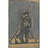 Mario Sironi, Sassari 1885 - Milano 1961 / Probabile studio per l'illustrazione PASSA L'ALPINO D'ITALIA, 1928 circa