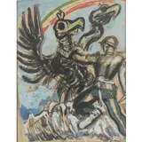Mario Sironi, Sassari 1885 - Milano 1961 / Studio per illustrazione - probabilmente per la rivista 'Il Monello', 1918 circa